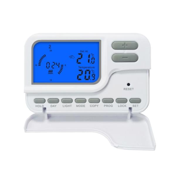 Buy Riseem 7 Day Programmable Heating and Cooling Digital Temperature Controller Room Thermostat at wholesale prices