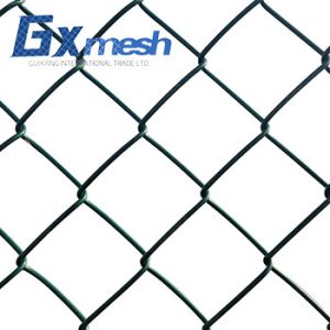 China Electro Galvanized 6ft High 50ft Length Chain Link Fence 10 Gauge Cyclone Wire Fence on sale