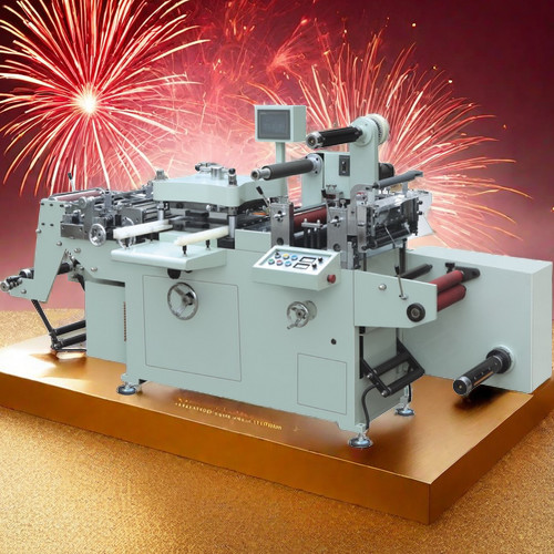 45m/Min Flat Bed Labels Full Automatic Die Cutting Machine Economical Hot Foil Stamp Emboss Film Laminate Hole Punching