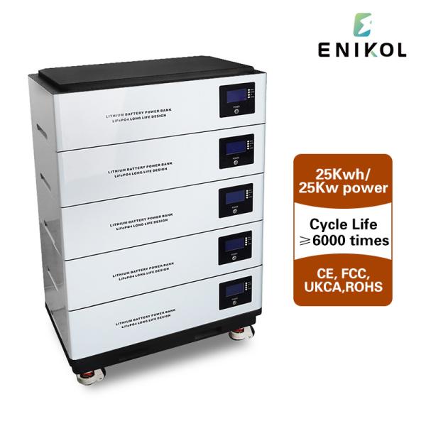 Lithium Ion Batteries Stackable 10kwh 20kwh Rechargeable Solar LiFePO4 Battery 48v