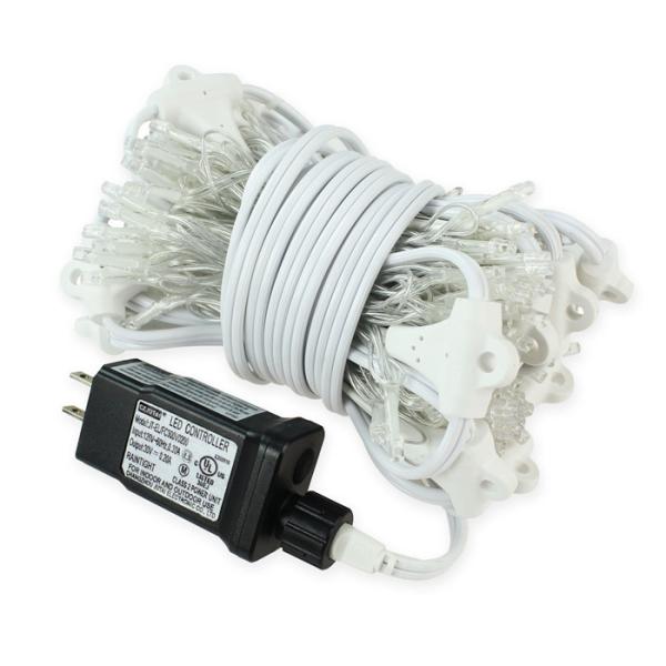 200pcs LED Solar Icicle String Lights Extendable Christmas Curtain String Lights