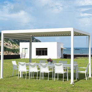 Villa Garden Leisure Sun Shade Aluminium Outdoor Aluminum Louvered Pergola