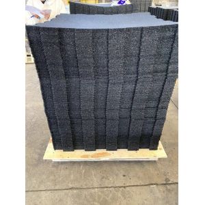 1m*1m 20mm Extra Heavy-Duty Black Rubber Floor Protection Mat for Gym and