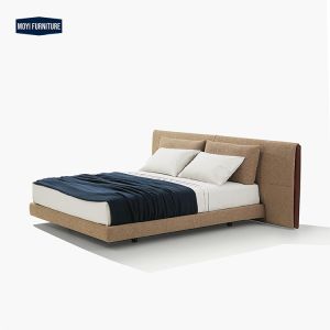 Quality Linen Upholstered Modular Italian Art Design Headboards Queen Frame King Size Modern Luxury Bed for sale