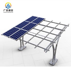Quality Q235 Solar Panel Support Structure 40FT Carport Steel Frame Structure for sale
