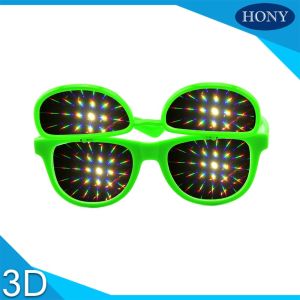 Amazing light 3D Diffraction Glasses flip up double lens 3d firework glasses