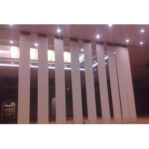 Classroom Folding Partition Walls , 85mm Leather Operable Room Dividers