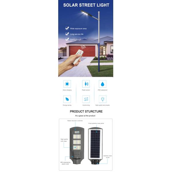 ABS Shell 832pcs IP65 Solar Flood Lights Low power consumption For Street Farms