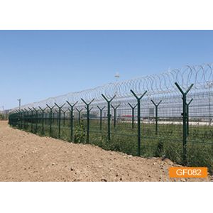 2.4m Powder Coating Anti Climb Security Fence
