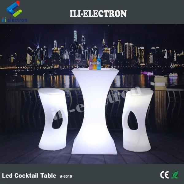 Rotational Moulding Plastic Modern Color Change Bar Furniture LED Table