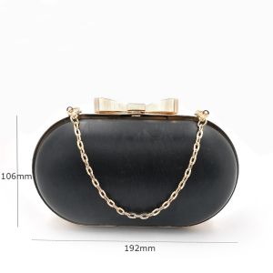 New design 106*192 mm light gold oval shape handmade purse accessory metal frame
