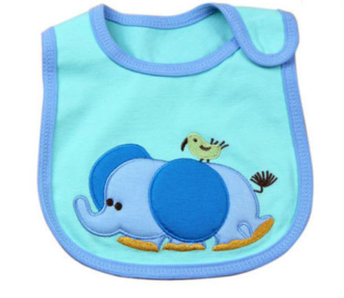 Buy Washable Blue Elephent Custom Baby Bibs Disposable Feeding Bibs at wholesale prices