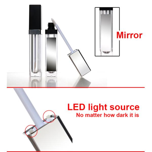 Frosted Clear Wand Empty Lip Gloss Tubes With Mirror 5g 10g 15g