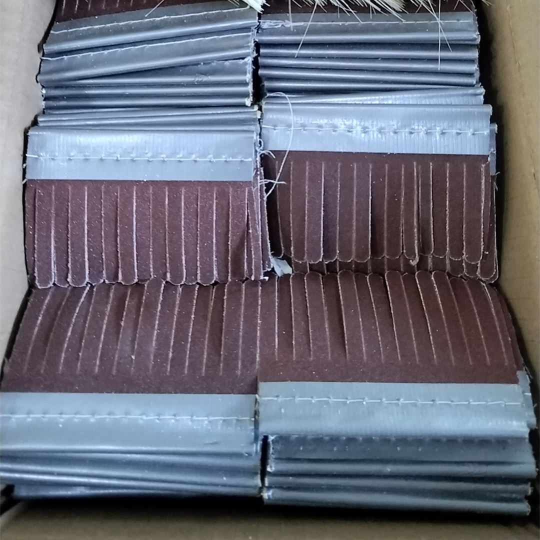 Customizable Industrial Sandpaper Strips Brush for Woodworking Sanding