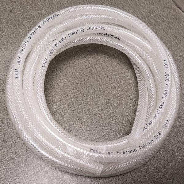 Buy Meksular Braided Tubing PVC Clear Hose Reinforced With Fiber at wholesale prices