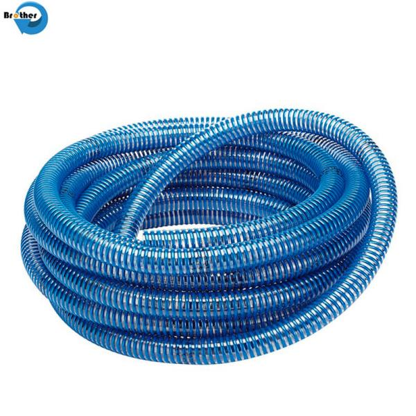Buy Flexible Plastic Reinforced PVC Helix Suction Discharge Spiral Tube Pipe Conduit Line Hose with Corrugated or Flat Surfa at wholesale prices