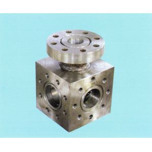 China Triplex Mud Pump Parts Five Way Connection Forging Casting on sale