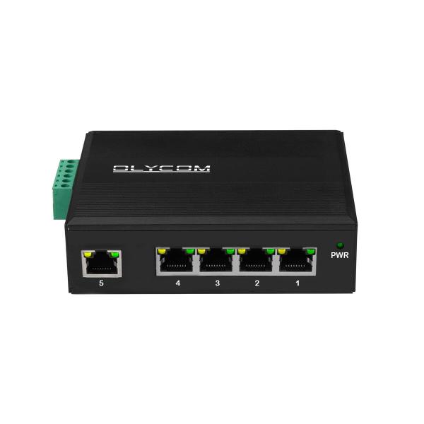 Gigabit 5 Port Industrial PoE Switch Hub Hardened Network POE af/at 120W Budget