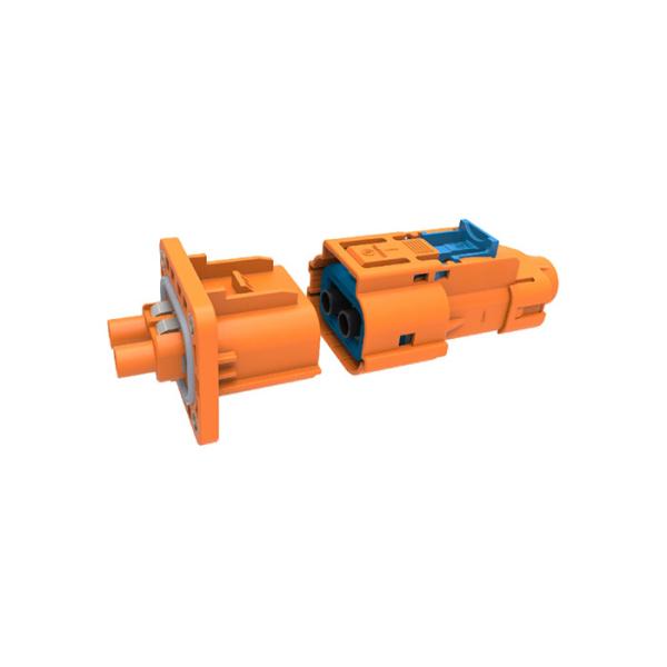 Insulation Resistant EV Battery Connector , AC3000V 2 Pin Male Female Plug Receptacle for PDU