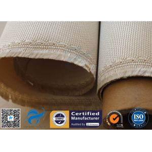 Quality 800℃ Silica Fabric Brown 35OZ 91.44CM High Strength Heat Resistant Fire Blanket for sale