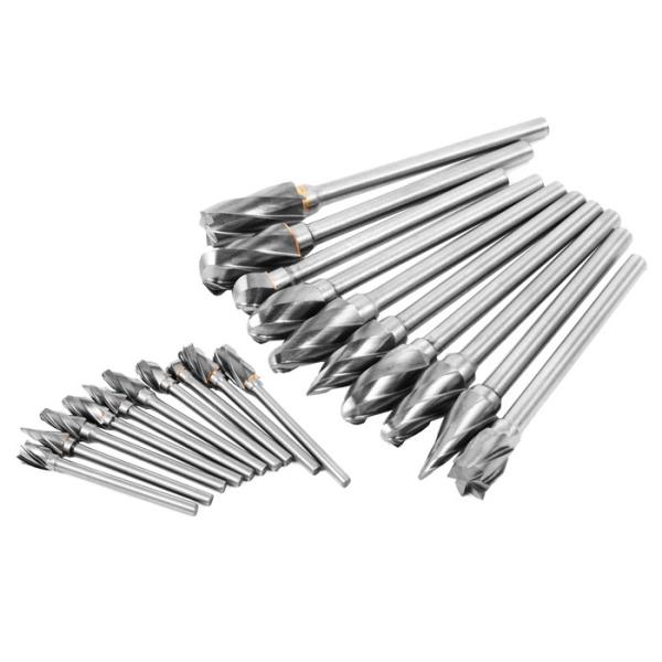 Extra Long Reach Carbide Burr Set , Die Grinder Carbide Burr Heat Resistance