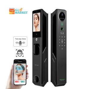 Heavyweight intelligent facial recognition lock Tuya Smart visual intercom