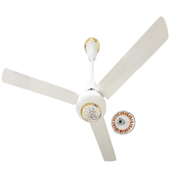Remote Control Household DC 12v Ceiling Fans With 3 Metal Blades