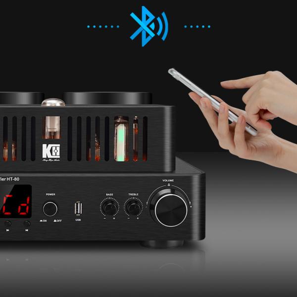 Vofull KH-513 Three Way Bookshelf Speaker with 10 Inch Woofer