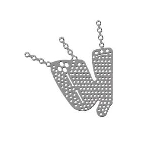 Silver Medical Maxillofacial Implants Titanium Mesh Craniofacial Mini Bone