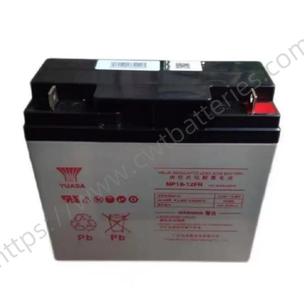 YUASA NP18-12FR Sealed Lead Acid Battery Flame Retardant 12V 18Ah UPS Storage Batteries Rechargeable