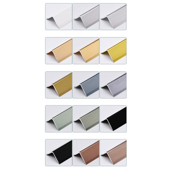 Black L Shaped Tile Edging Trim Exterior Corner Bead Metal Shower Niche Trim