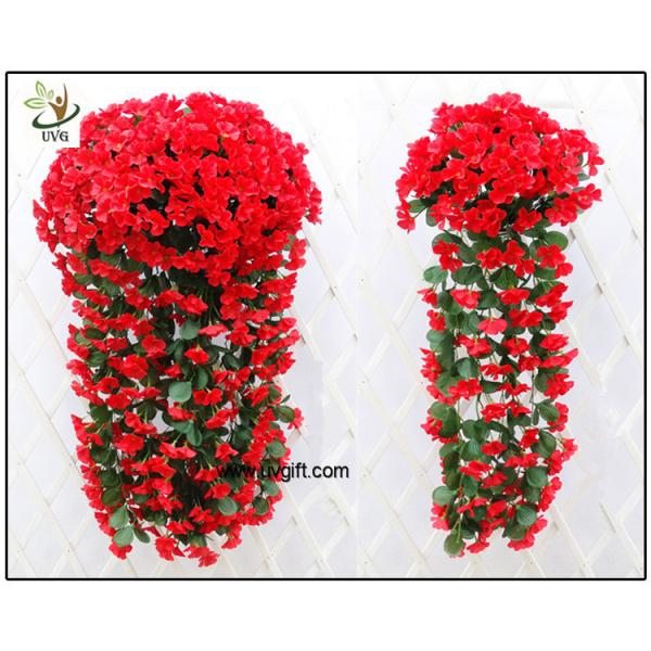 UVG artificial flowers wholesale hanging silk violet wreath for wedding flower arrangements WIS017