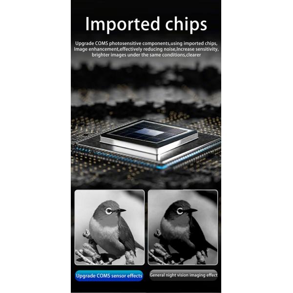 5V/1.0A Power Supply 5D Infrared Night Vision Zoom Binocular with 7-Seed Infrared Filter