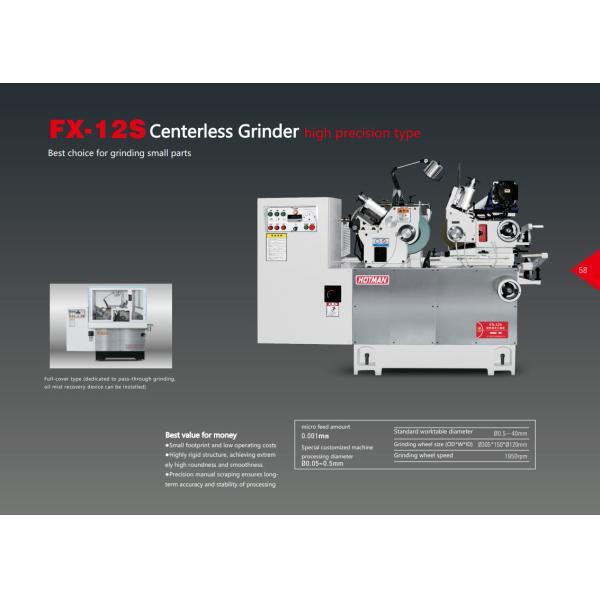 Precision Centerless Grinding Machine With Automatic Lubricating Circulating Oil