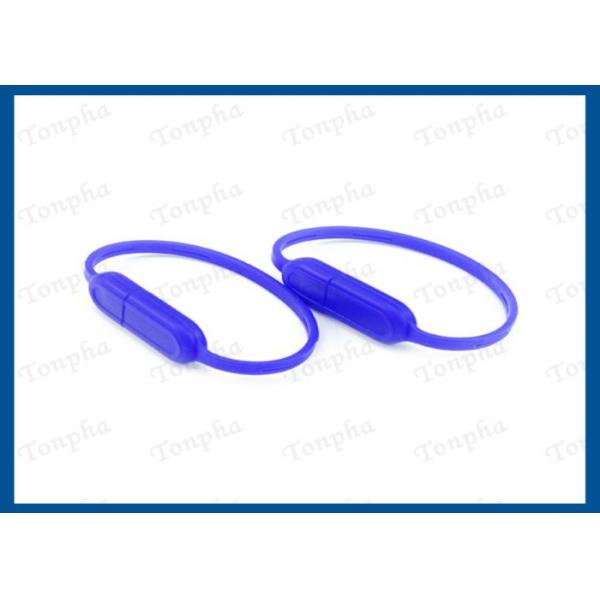 Promotional Thin Wristband Flash Drive Convenient Carrying Silicone Material