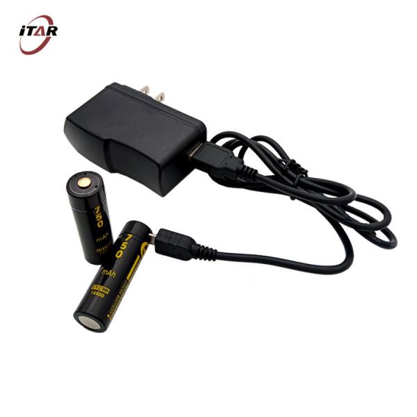 Buy 14500 Li Ion Rechargeable Batteries 1100mAh With 500 Cycles Life at wholesale prices