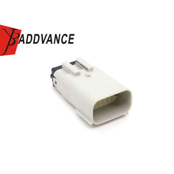 33482-6306/0334826306 12 Pin Male Electrical Plastic Connector White Color