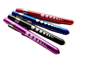 Pen light Medical Aluminum Alloy Nurse LED Penlight Doctor pen with light