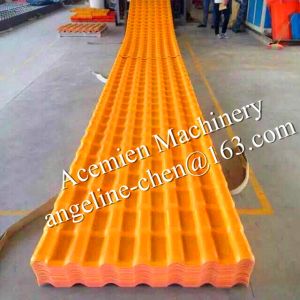 Eco-friendly, nontoxic, new design plastic roof tile roofing sheet making
