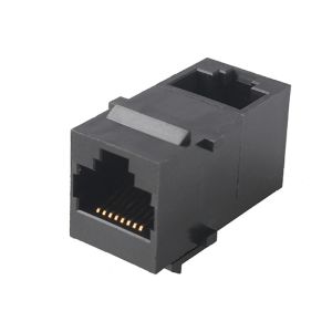 8P8C Female To Female 90° Angle RJ45 Keystone Modular Jack