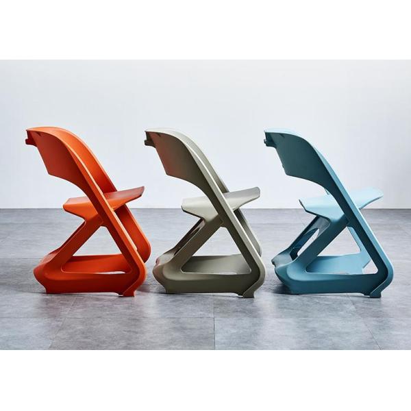 Nordic plastic chair household backrest adult dining chair lazy man creative outdoor leisure negotiation chair