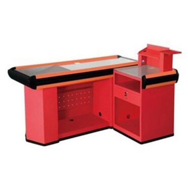 Colorful Cashier Supermarket Checkout Counter Table / Retail Store Small Cash