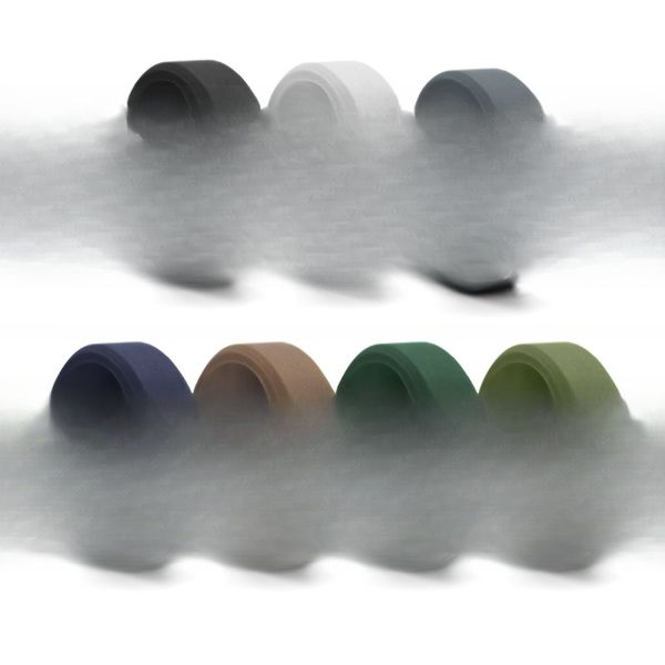 8mm Beveled Edges Mens' Rubber Wedding Engagement Bands for Crossfit Workout Shape pattern Geometric