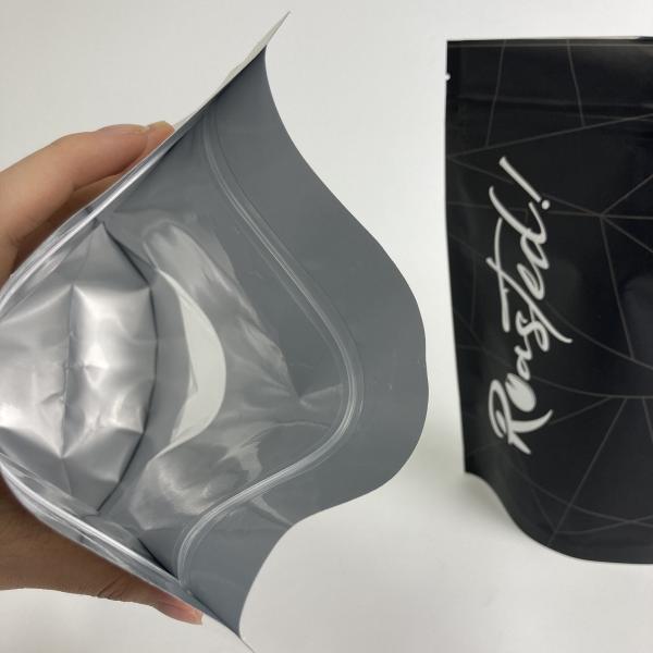 Custom Printed Kraft Paper Stand Up Zipper Bags for Food Matt Finish Resealable Food Packaging Bags with Window