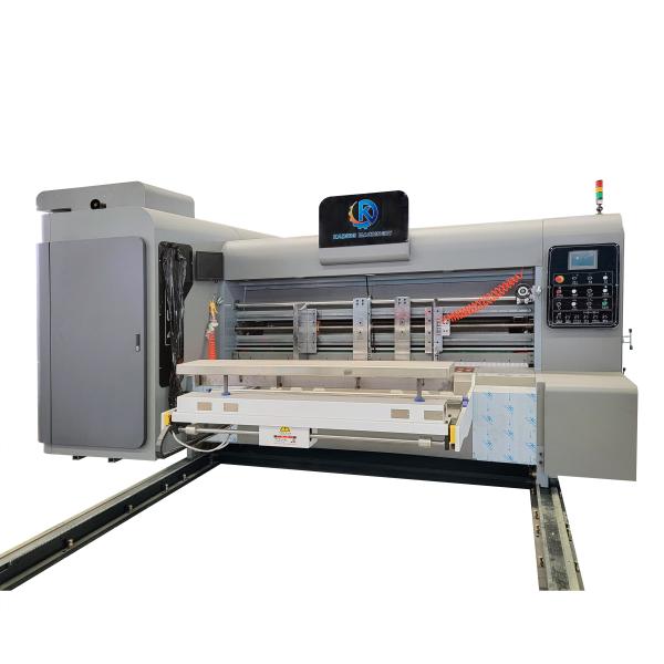 Leading Edge Feeding Corrugated Box Printing Machine Of 150pcs / Min Working Speed