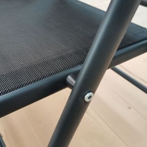 Outdoor Courtyard High Backrest Folding Reclining Chair with 7 Adjustable