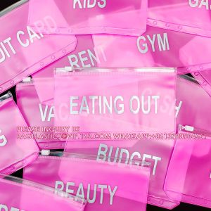 Budget Organizer Cash With Zipper Envelopes, purse Money Saving Challenge Binder