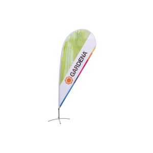 Quality Double Side Printing Gardena Teardrop Advertising Flags with Custom Logo for sale