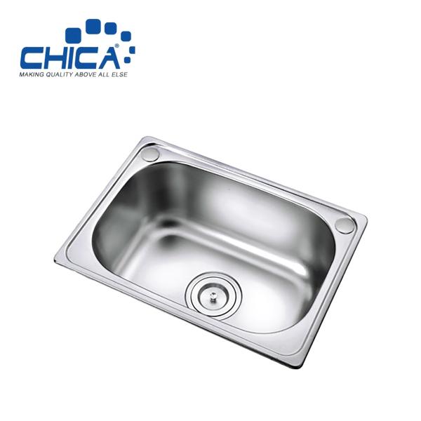 Buy Single Bowl Press Kitchen Sink SUS304 Stainless Steel Kitchen Sink Topmount Kitchen Sink at wholesale prices