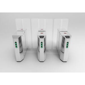 Anti Pinch Acrylic Panel Swing Turnstile Gates Baffle Access Control